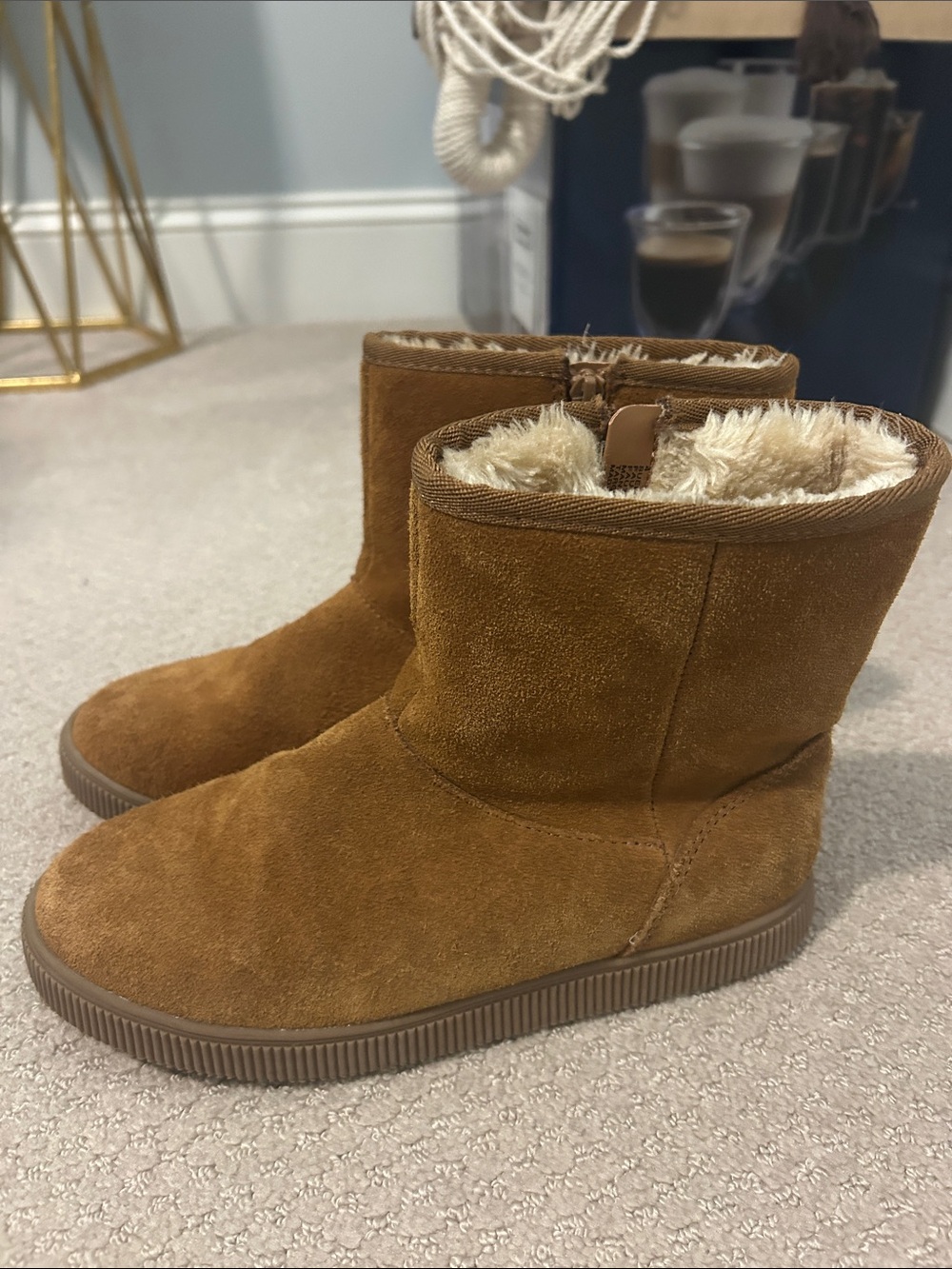 girls fleece boots